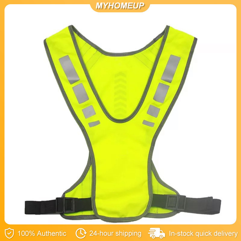 Reflective Vest Running safety vest Jogging bike motorcycle night high ...