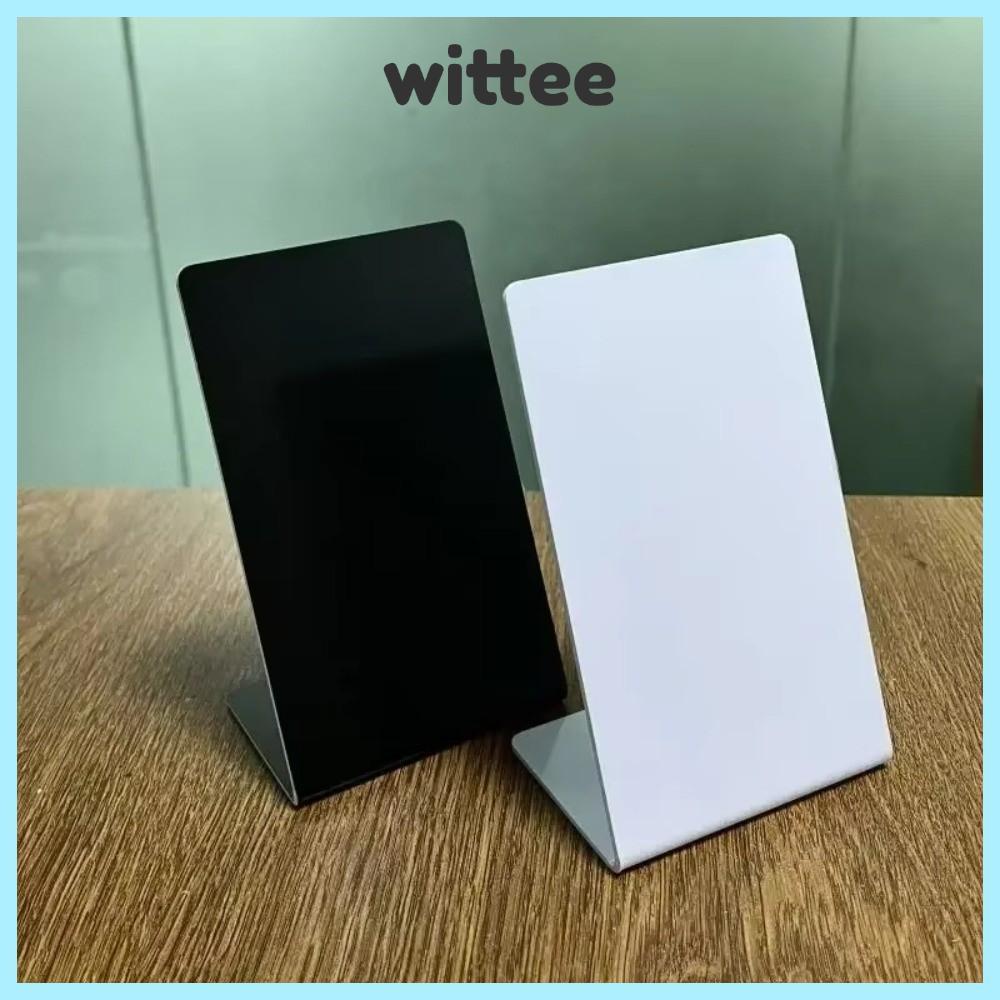 WITTEE NFC Review Display Card, Acrylic Reusable NFC Counter Sign ...