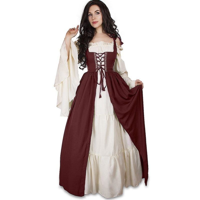 European Medieval Renaissance Princess Dress Cosplay Costume Halloween ...