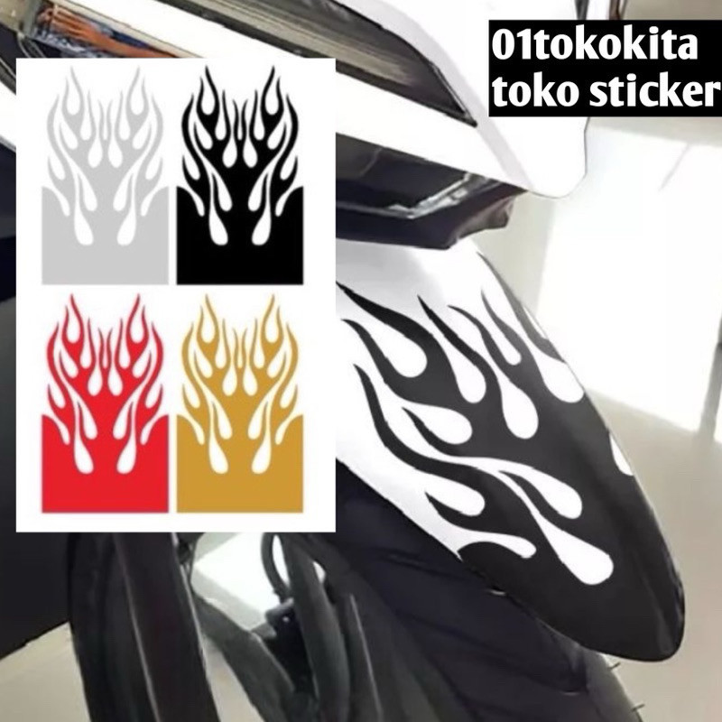 Fire Cutting Stickers for Automatic, Cub, and Other Motorcycles, Viral ...