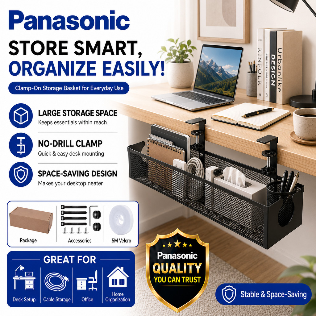 Under Desk Cable Management Tray Wire Organizer Under Table Cord Holder ...