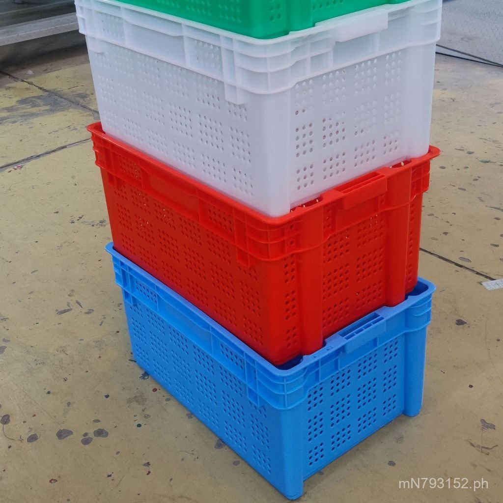 Thickened Vegetable Basket Misalignment pp Fruit Rectangular Red Frame ...