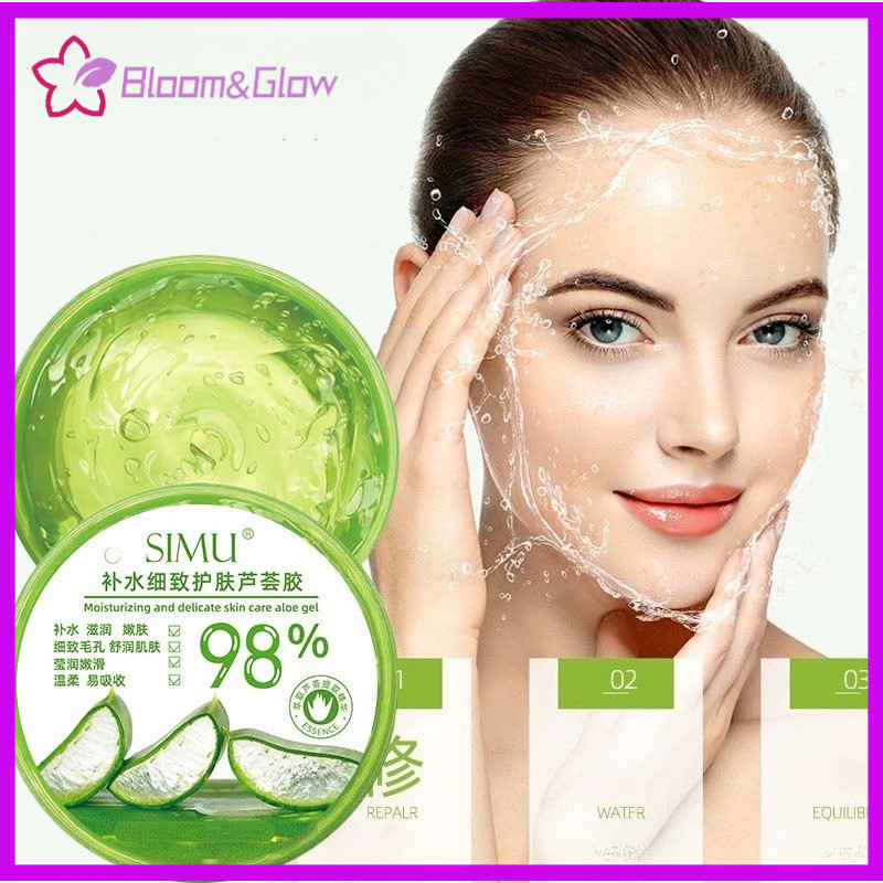 SIMU 300ml Original Aloe Vera Soothing Gel Moisturizing Aloe Vera Gel |  Shopee Philippines