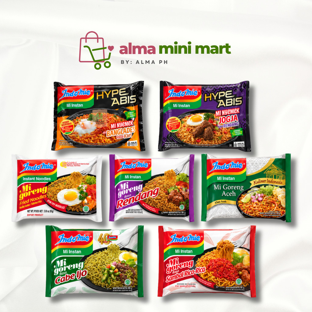 Indomie Mi Instan Assorted Flavors Instant Noodles Hype Abis Mi Goreng ...