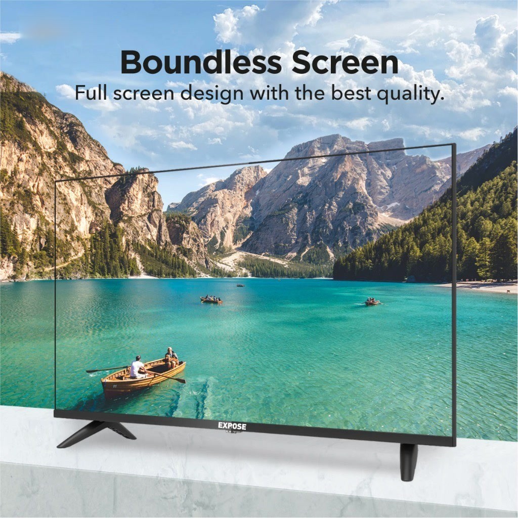 EXPOSE Flat Screen Smart TV 32 43 50 inch Google TV Android 14.0 TV ...