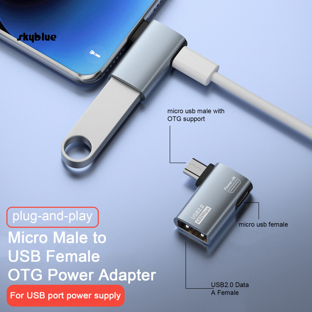[Sy] High-speed Transmission Adapter Micro Male to Usb Female Adapter ...