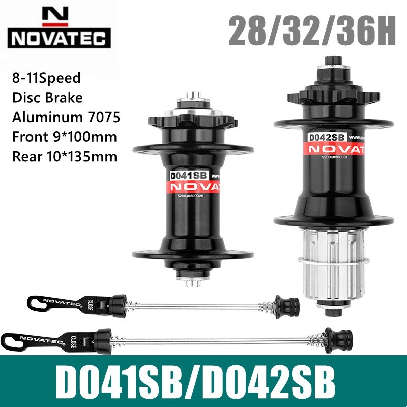 Novatec Hub D041SB/D042SB 28/32/36 Holes Mtb 1 Pair/Front/Rear Bearing ...
