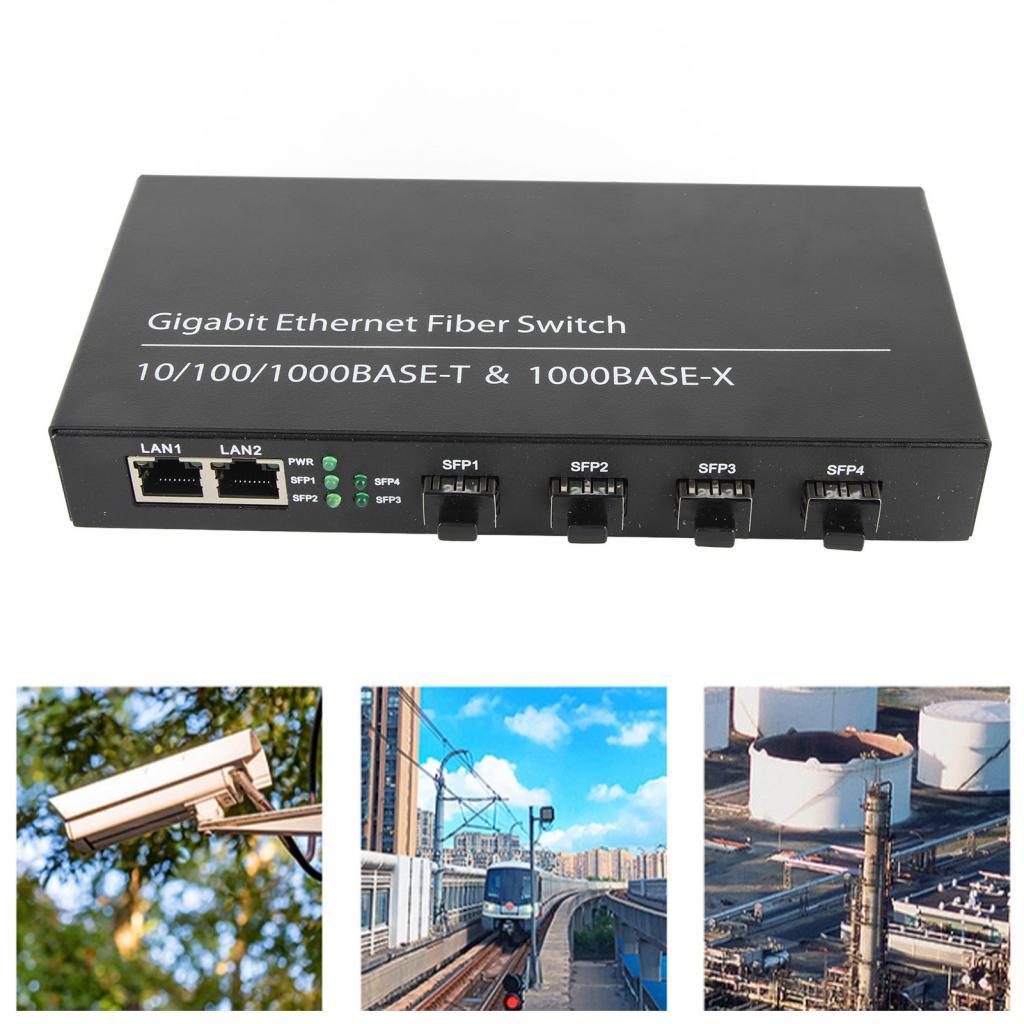 windyons Rendon Ethernet Fiber Transceiver SFP Switch 100-240V Up to ...