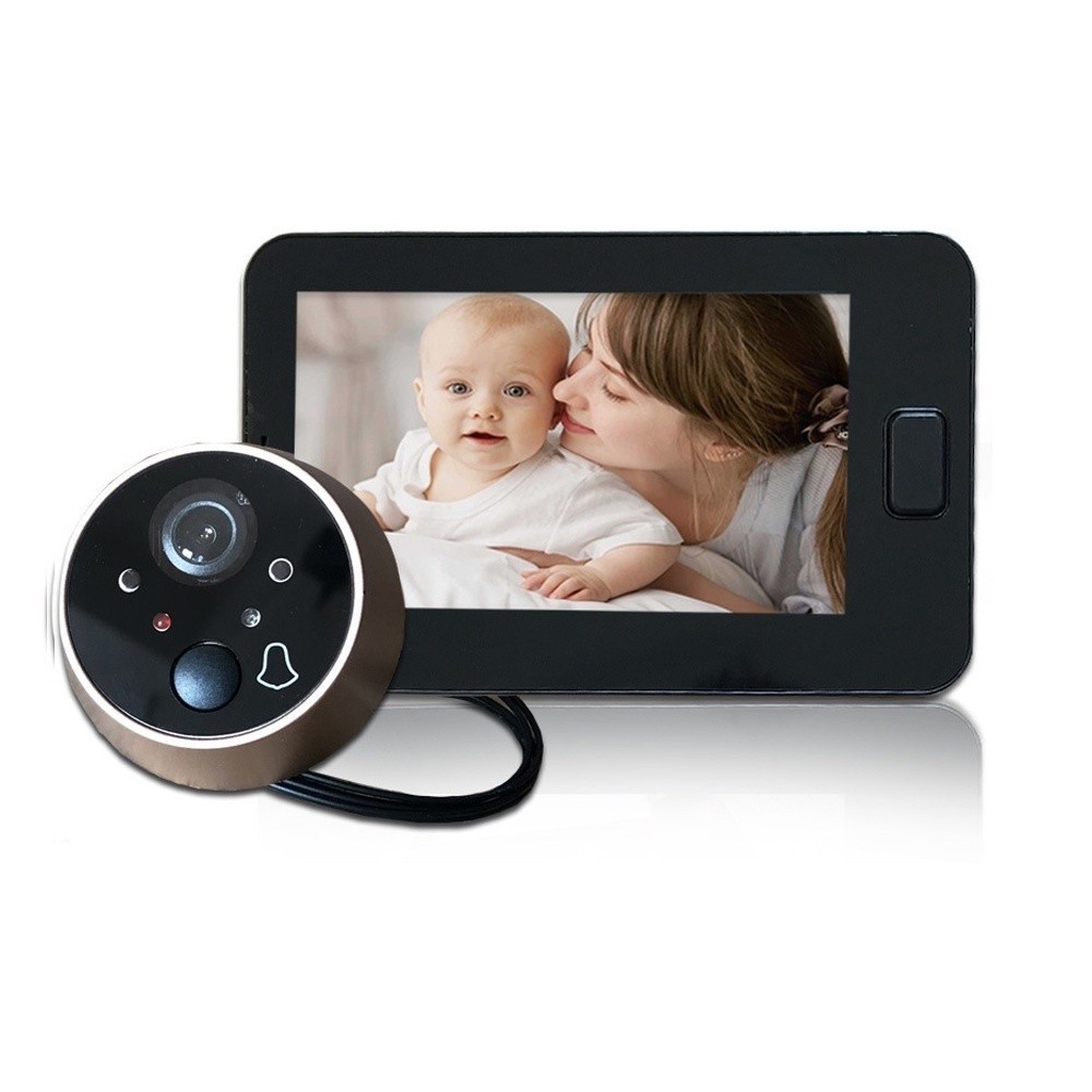 Peephole Door Camera 4.3 Inches Color Screen With Electronic Doorbell ...
