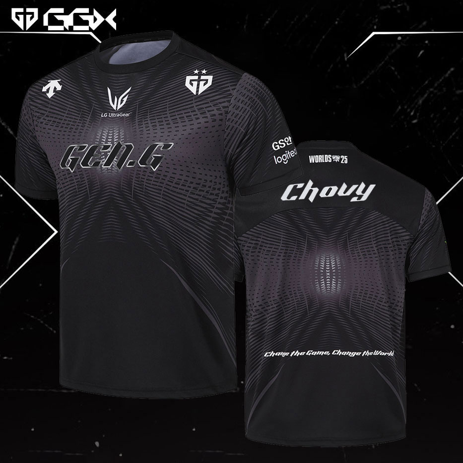 Gen.G Esports Team Jersey LOL 2025 Worlds Player Ruler Tees Men's Fans ...