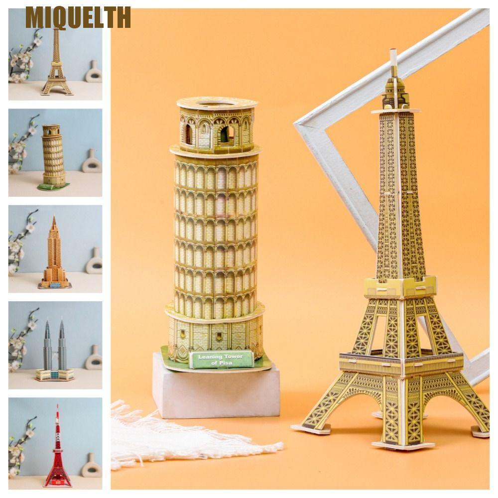 MIQUEL World Famous Buildings Model, 3D Paper Mini Cardboard Puzzle ...