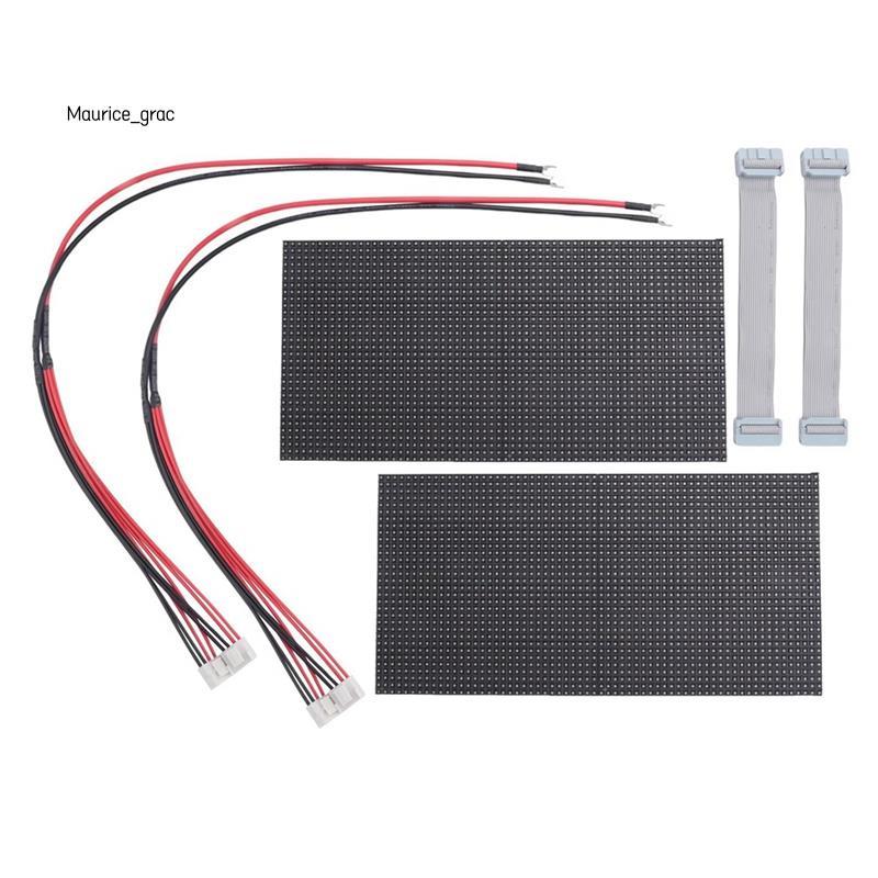 2Pcs P4 LED Screen Panel Module 256x128mm 64x32 Pixels 1/16 Scan Indoor ...
