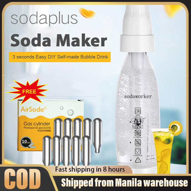 Sodaplus Portable Soda Maker Household 1L Sparkling Water Machines with ...