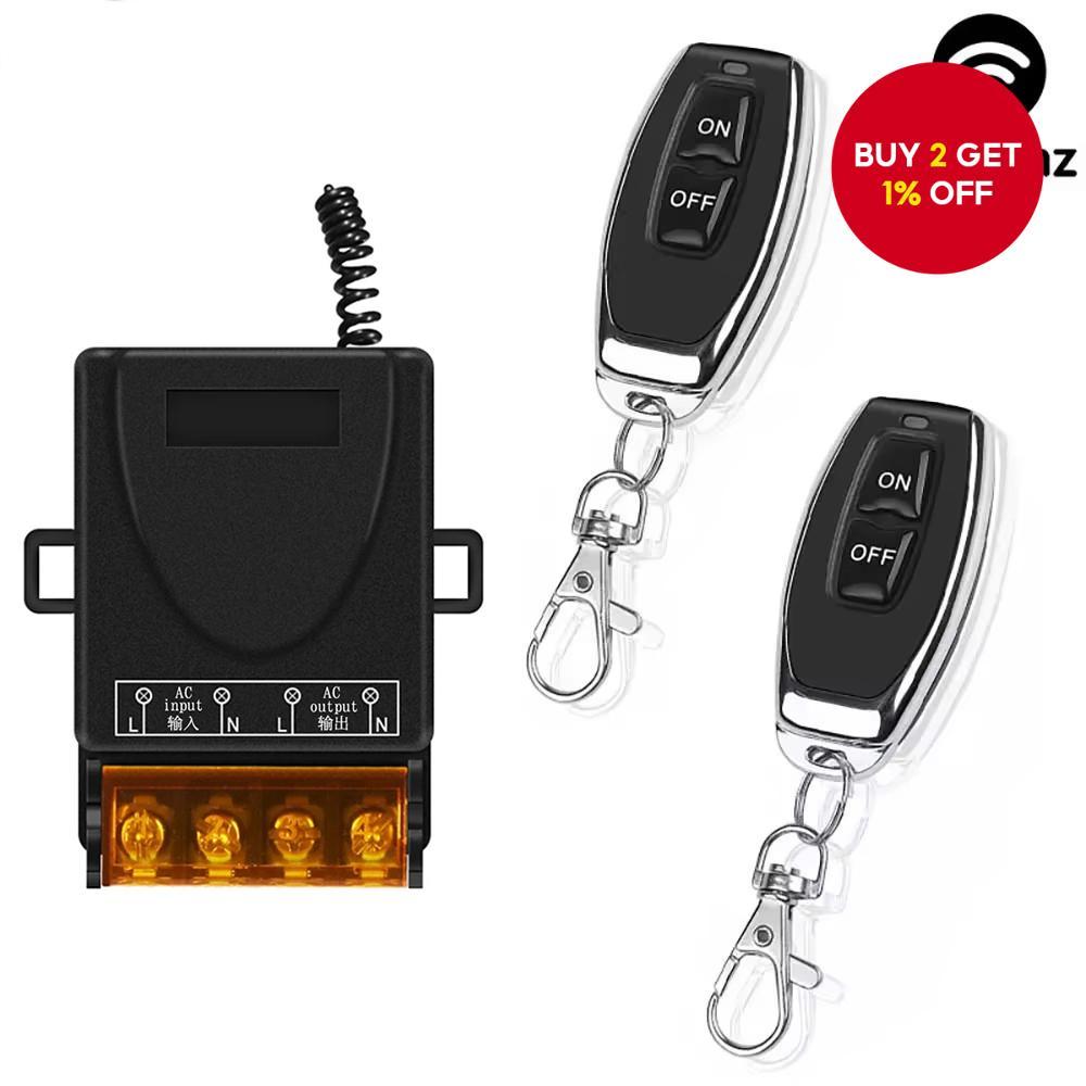 433Mhz Remote Control Switch AC220V 10A Hign Power On off Remote ...