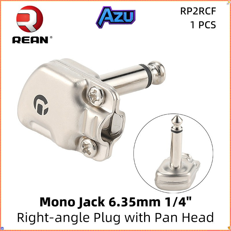 REAN Guitar Audio Adapter, Mono TS 1/4