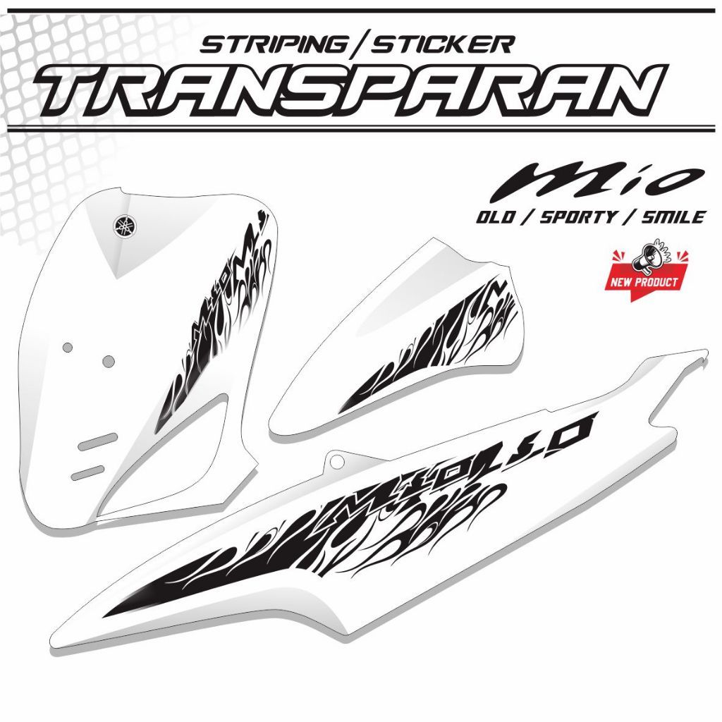MIO OLD STRIPING STICKERS VARIATION OF MIO STICKERS TRANSPARENT UV ...