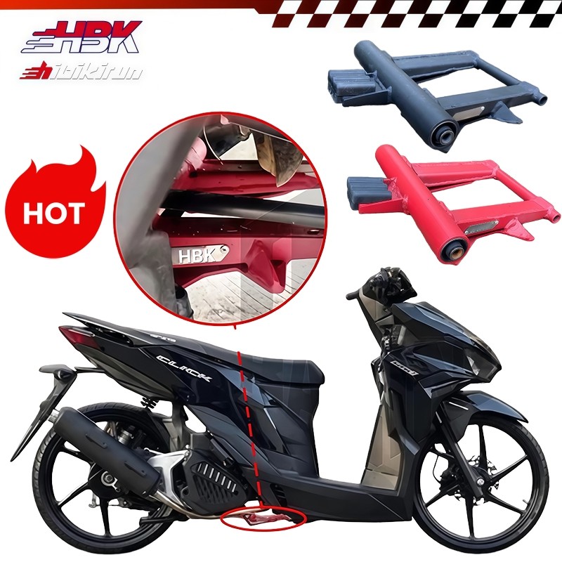 HBK Engine Support New Honda Click 125/150 v2 v3 v4 Mild Steel Material ...