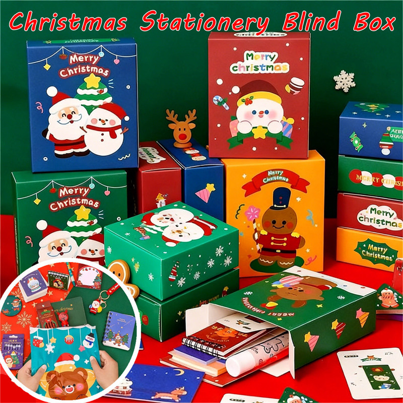 Lucky Christmas Stationery Blind Bag Xmas Surprise Gift Box Mystery ...