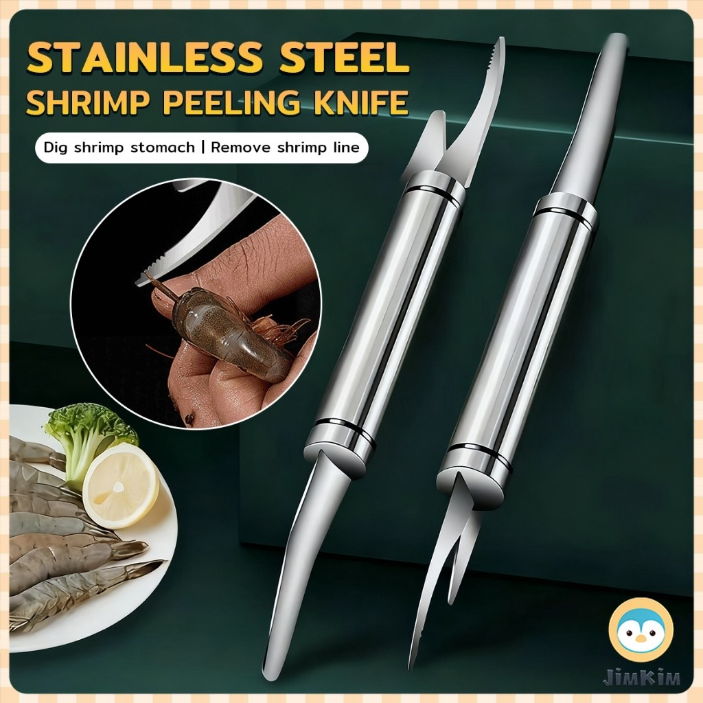 Stainless Steel Shrimp Deveiner Tool Multifunctional Fast Shrimp ...