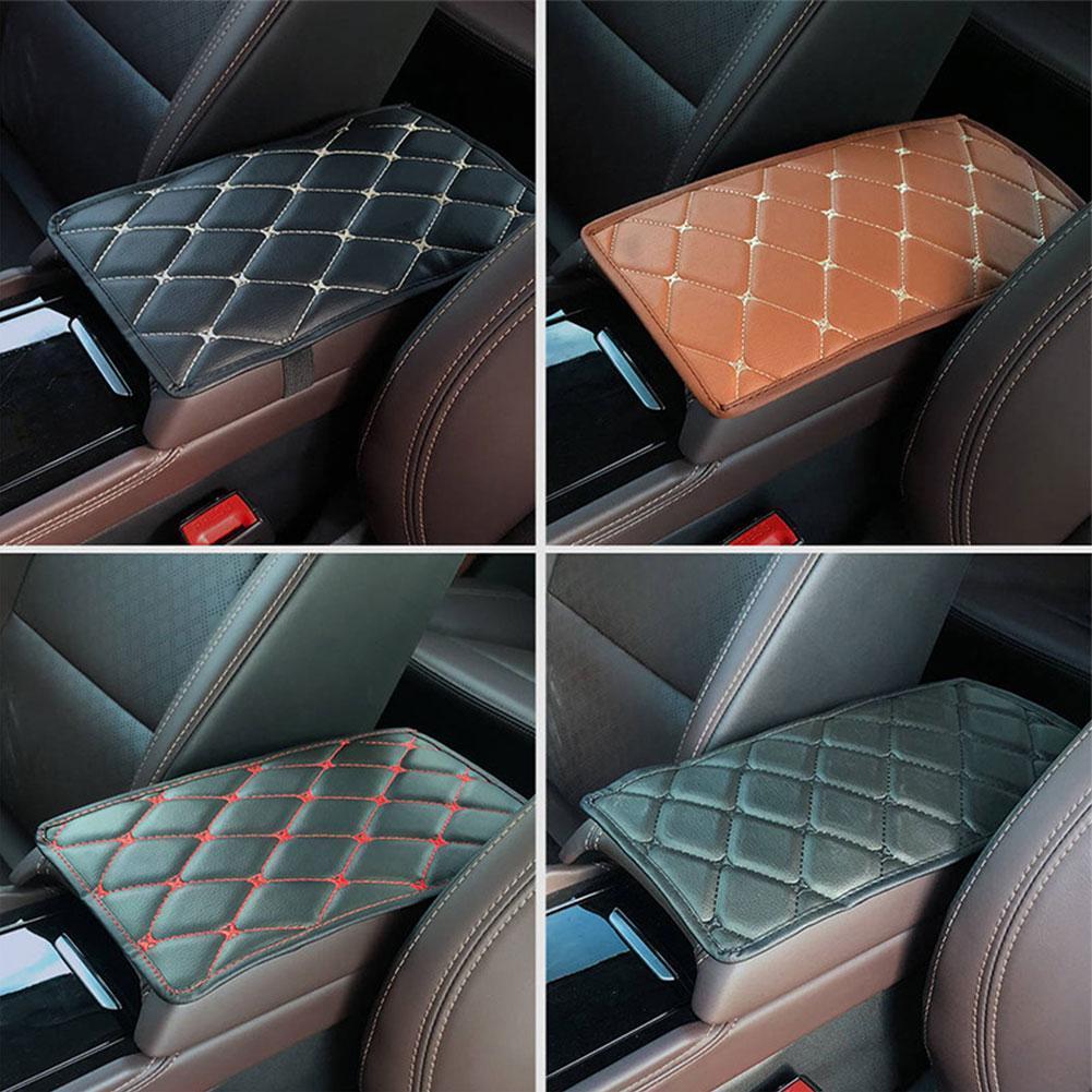 Universal Car Armrest Pad Universal Leather Arm Rest Cushion Cover Box ...