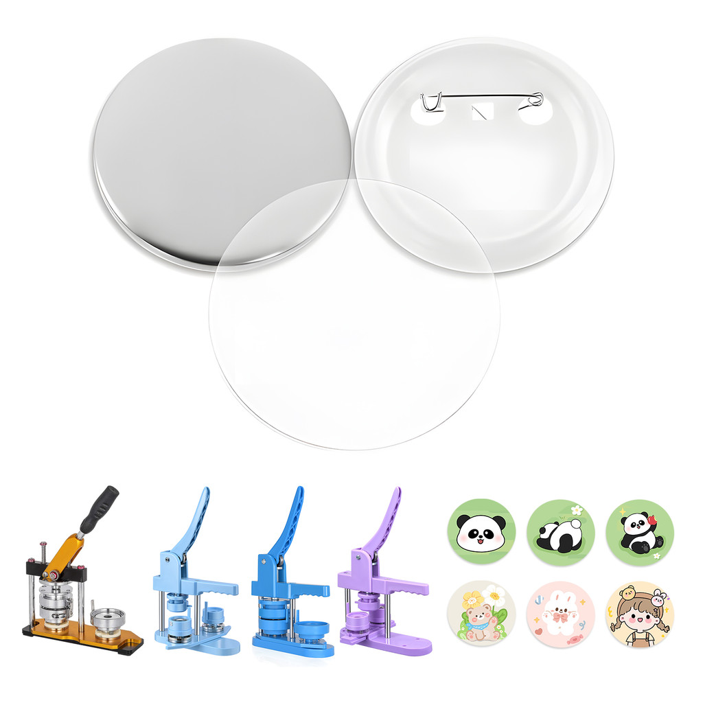 ⭐Local Delivery⭐ 25mm 32mm 58mm Round Pin Making Supplies for Button ...