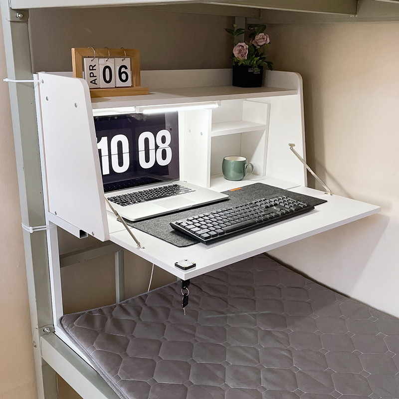 4I Floating Bed Computer Desk Foldable Desk Student Dormitory Lower ...