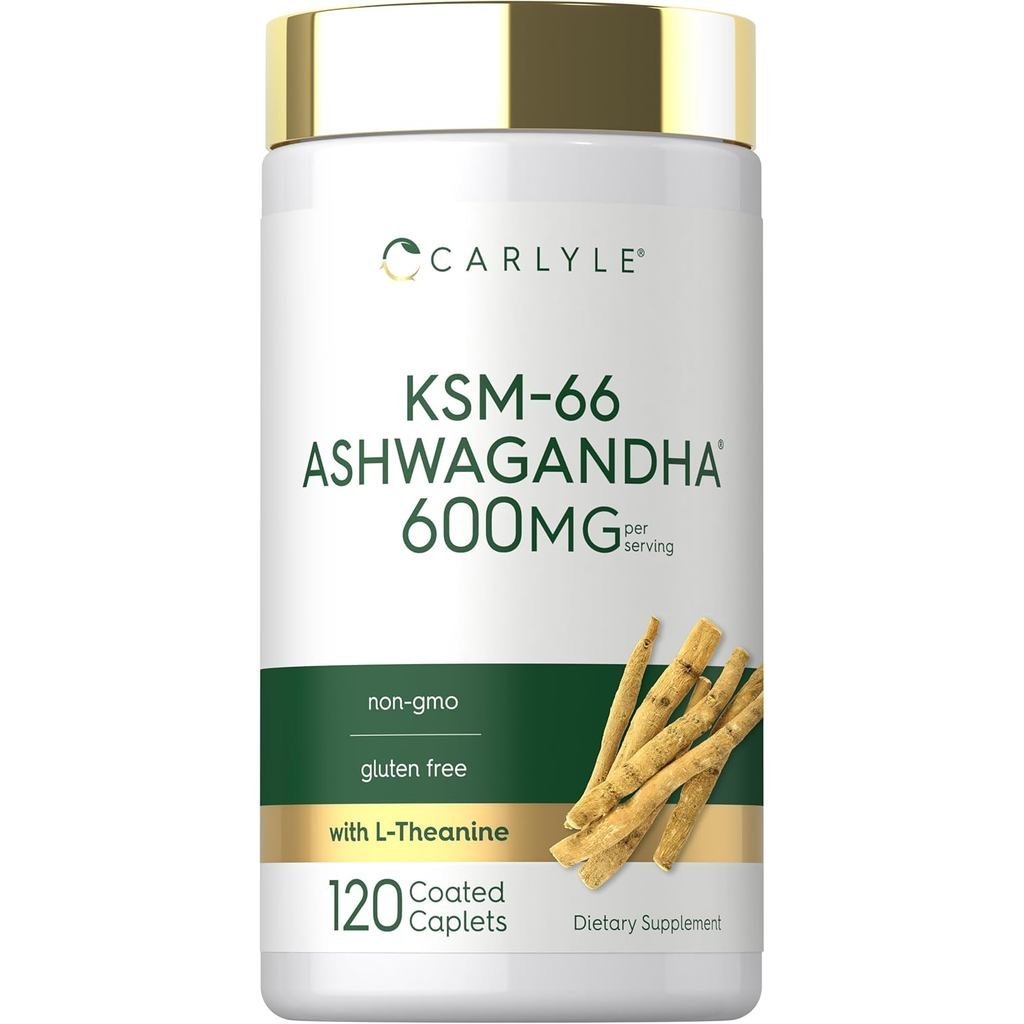 Carlyle KSM-66 Ashwagandha Root Extract 600mg | 120 Vegan Caplets ...