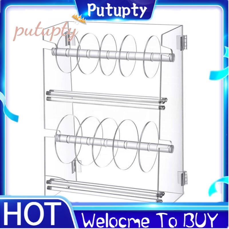 Sticker Roll Dispenser 2 Layer Acrylic Sticker Roll Holder Label ...