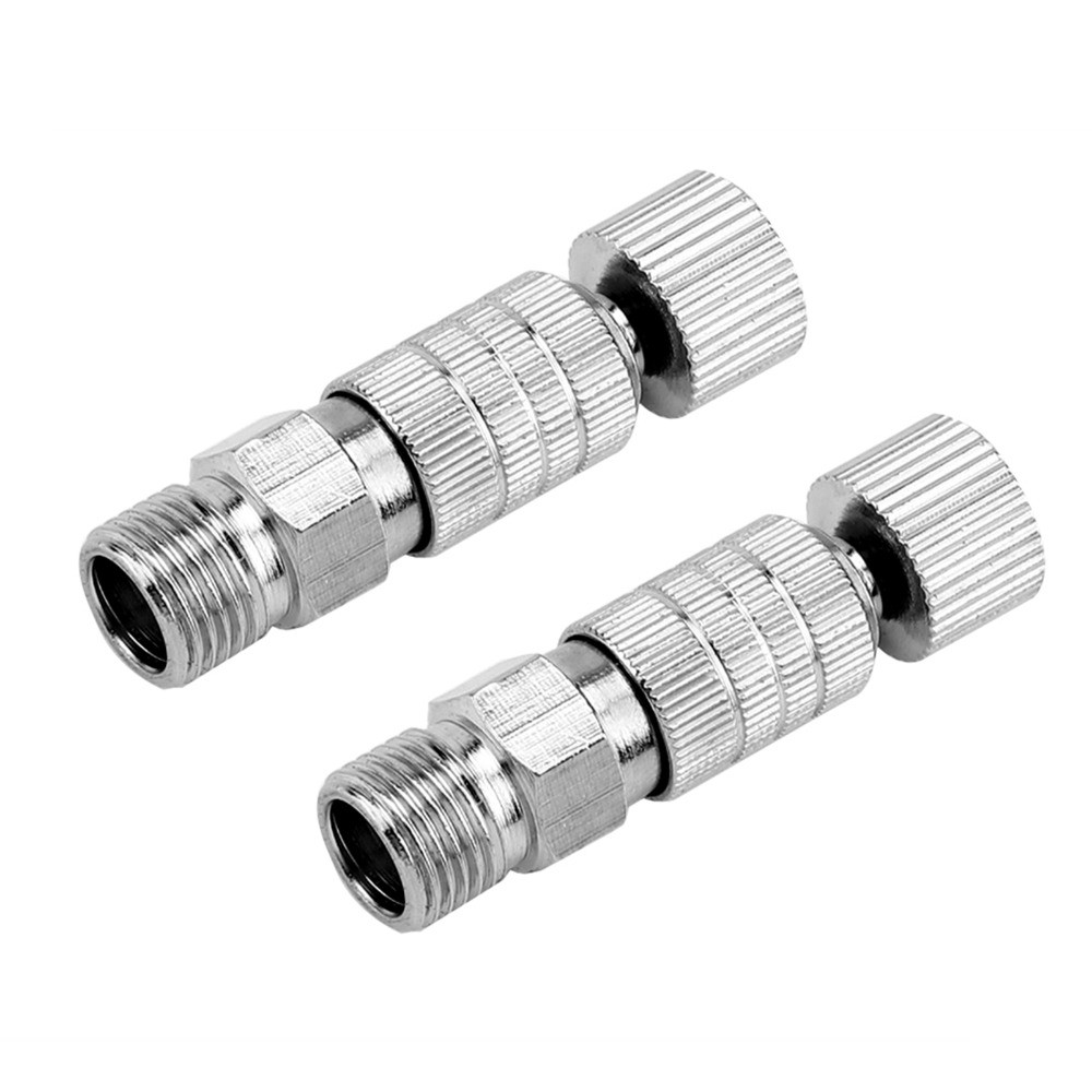MOLIH 2pcs Quick Release Coupling, Silver Metal Airbrush Hose Adapter ...