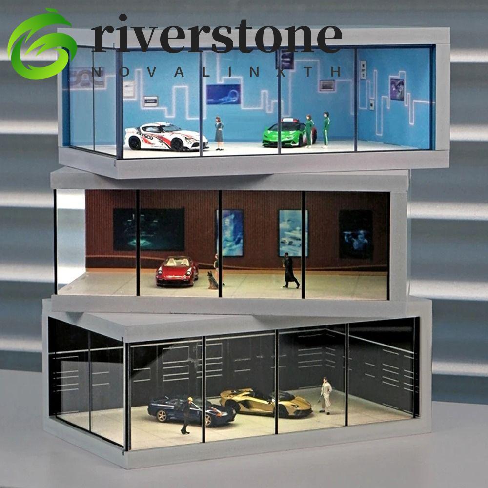 RIVERSTONE Garage Scene Model, Exhibition Hall Simulate Car Model ...