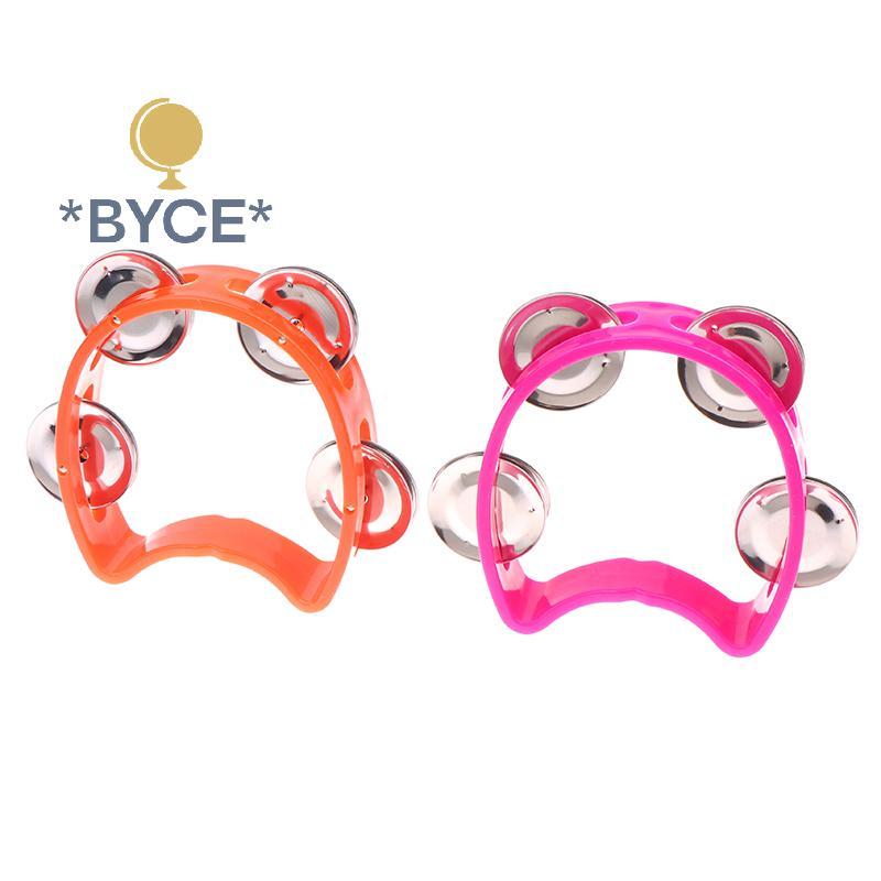 BYCE> Kindergarten Hand-held Tambourine Metal Bells Plastic Rattle ...