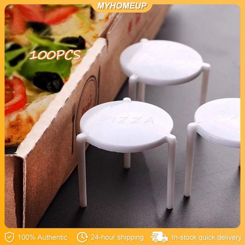100 PCS Pizza stand pizza tripod pizza protector plastic pizza stand ...