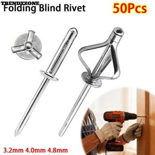 TRENDYZONE 50pcs Aluminum Alloy Rivet, Round Head 3.2mm 4.0mm 4.8mm ...
