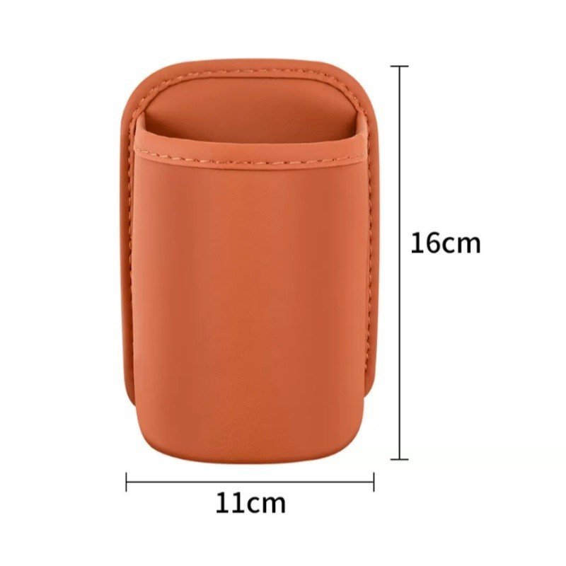 Leather Car Door Cup Holder Organizer Drink Storage Tray Seat Side ...