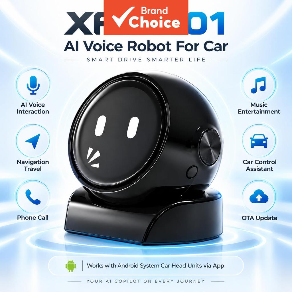 Xfy X-01 AI Android Car Robot Voice Control Navigation Av Receiver Head ...