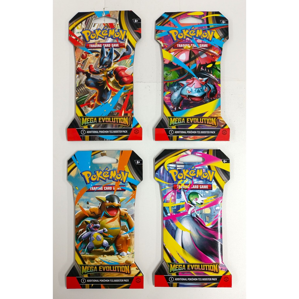 Pokemon TCG Mega Evolution Sleeved Booster Pack (Set of 4) | Shopee  Philippines