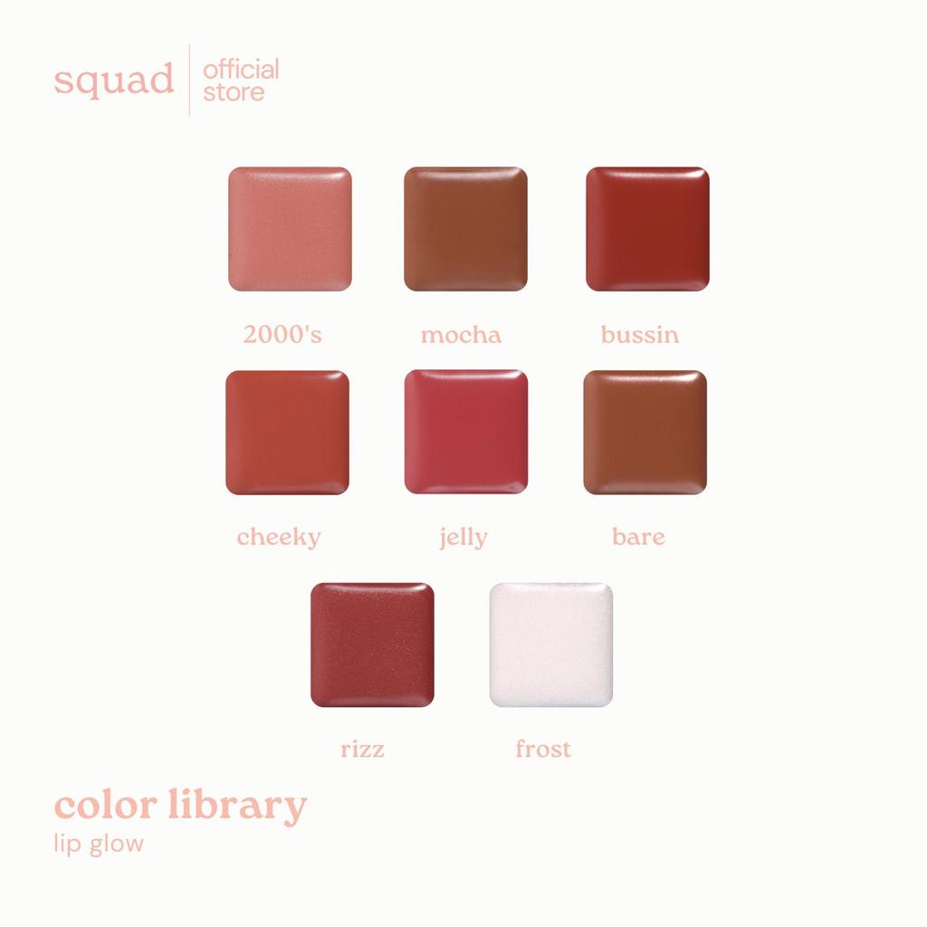 squad cosmetics color library lip glow | Shopee Philippines