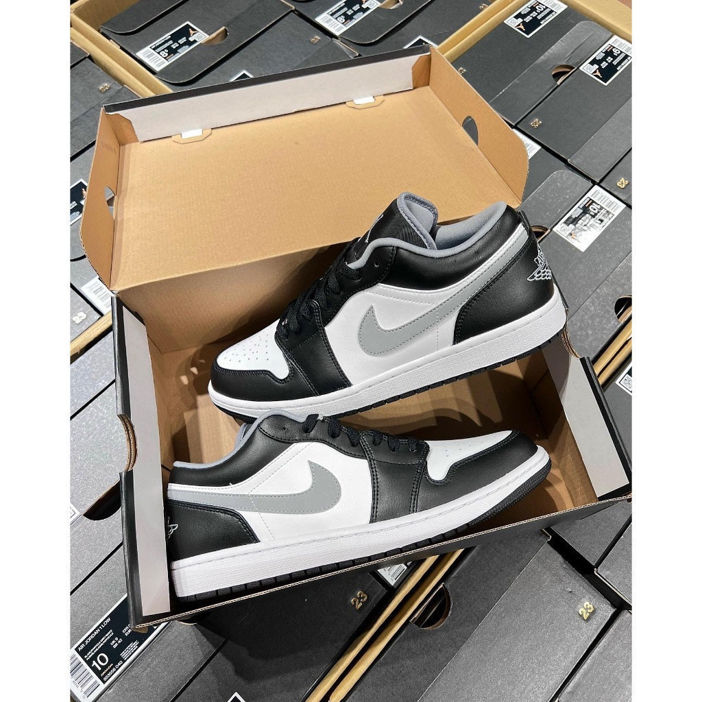 Original Nike Air Jordan 1 low smoke Grey V3-553558 040 | ez. sneakers ...