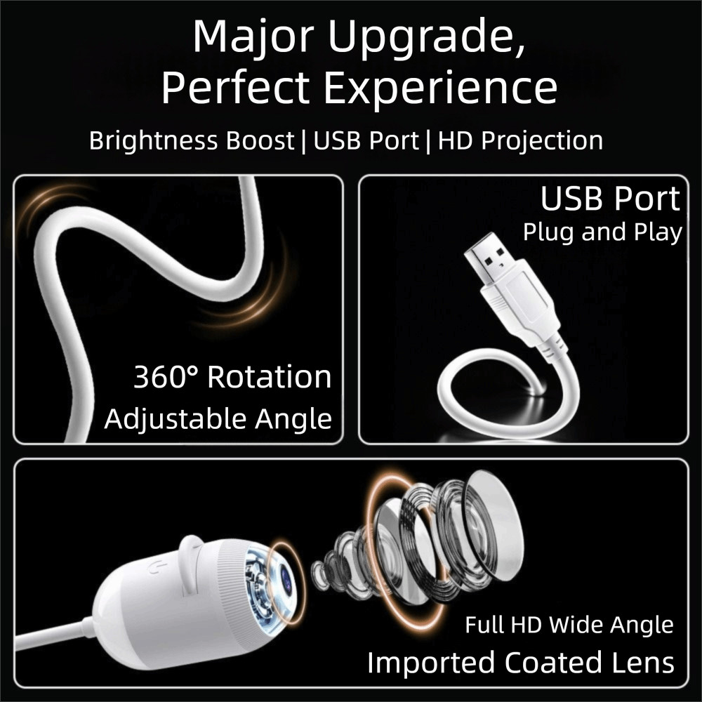 DNOUHE Galaxy Star Projector, High-definition 360 Adjust Night Light ...