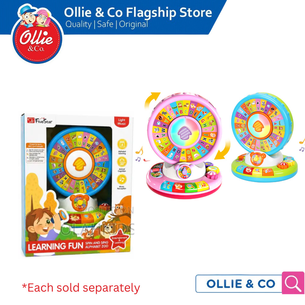 FiveStar Spin and Sing Alphabet Zoo Educational Toy | Shopee Philippines