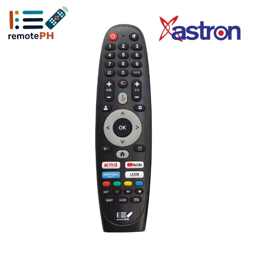 ASTRON Google TV Original Remote Control for ASTRON FTV3250 / FTV4350 ...