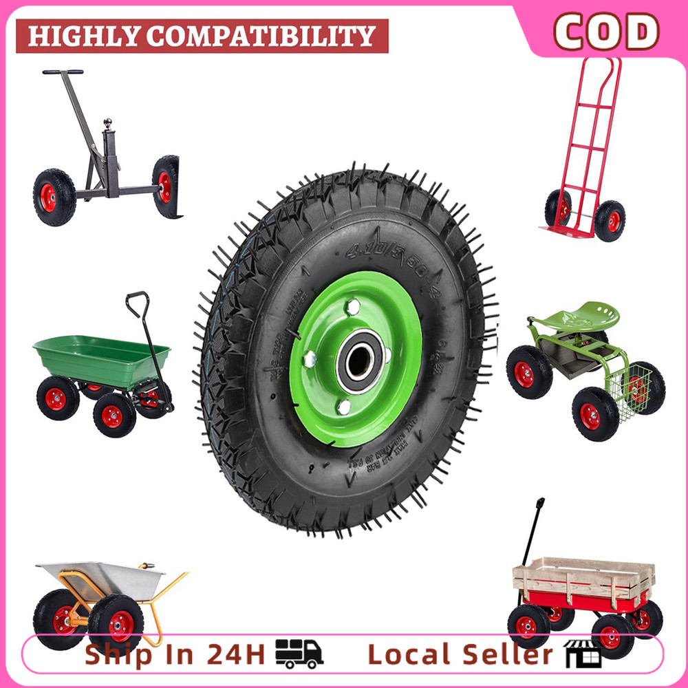 10inch 350-4 Inflatable Wheel Original SET Rubber Tire Trolley Wheel ...