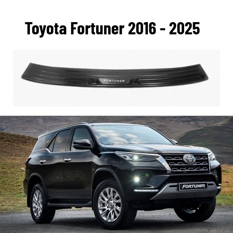 rear stepsill black fortuner 2016-2025 rear bumper guard | Shopee ...