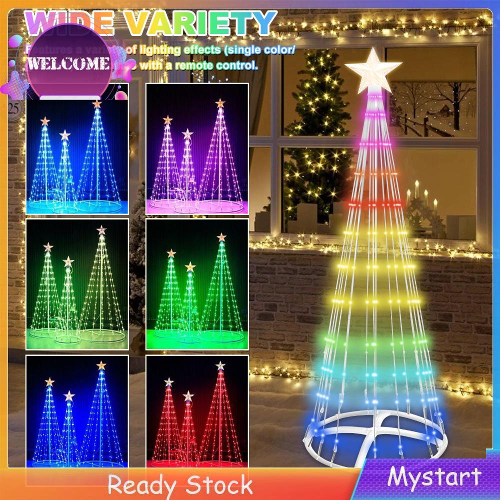 LED Star Cone Tree Light with Topper Star Smart Lighted Christmas Cone ...