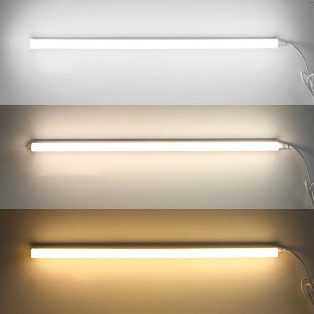 LED Light Bar Tube Strip USB Night Lamp For Cabinet Shelf Desk 3 Color ...