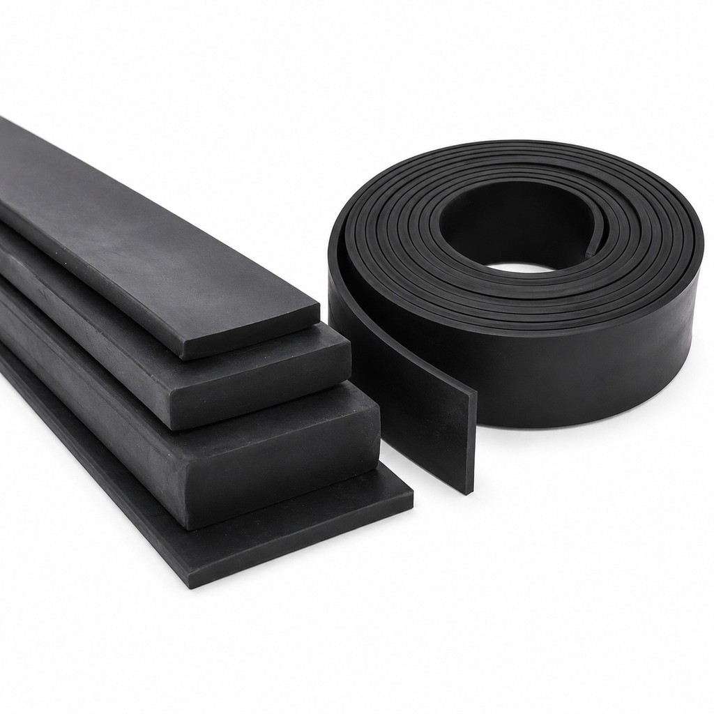 1M NBR Nitrile Rubber Solidd Square/Flat Strip - Oil & Wear Resistant ...