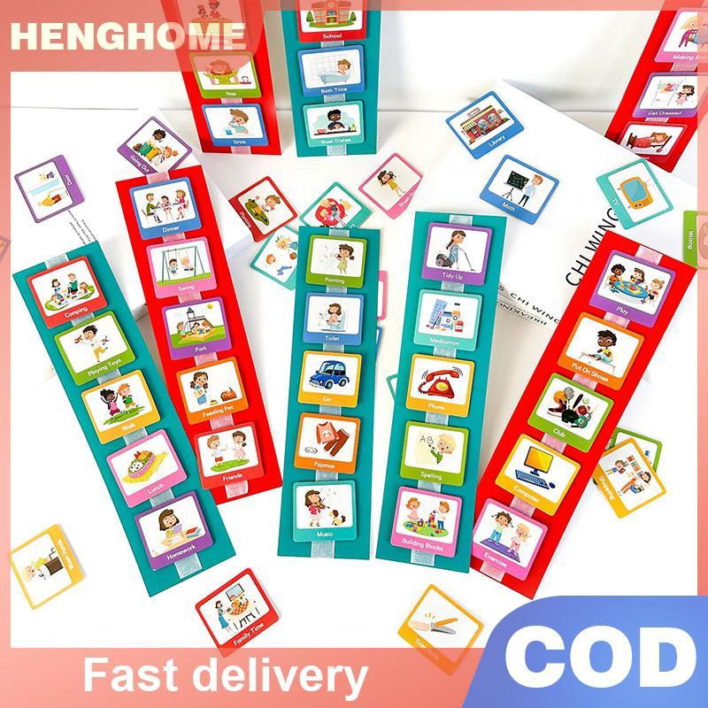[HENGHOME] 60 Pcs Visual Schedule Visual Wall Planner Daily Routine ...