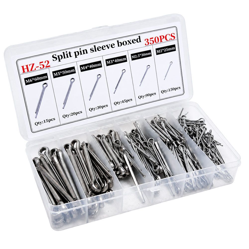 APPEAEA 110/350Pcs Split Pin, Carbon Steel Multi-Size Cotter Pin ...