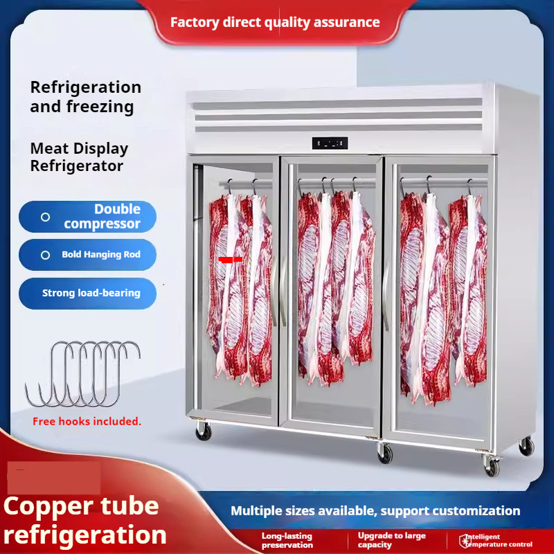 Meat hanging cabinet, commercial refrigerated and fresh meat frozen ...