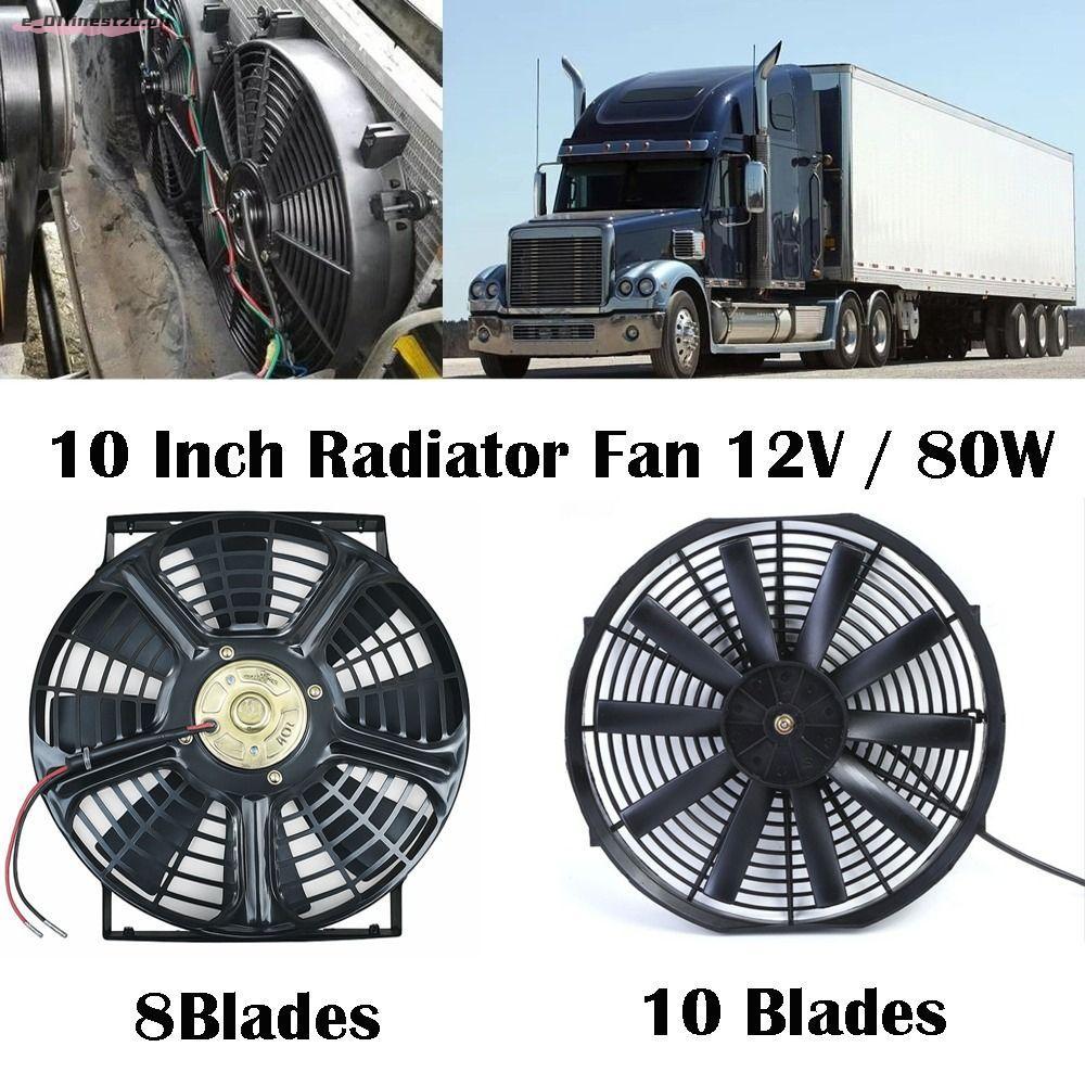FINESTZO Radiator Fan, 12V 10 INCH Car Aircon Auxiliary Fan, Universal ...
